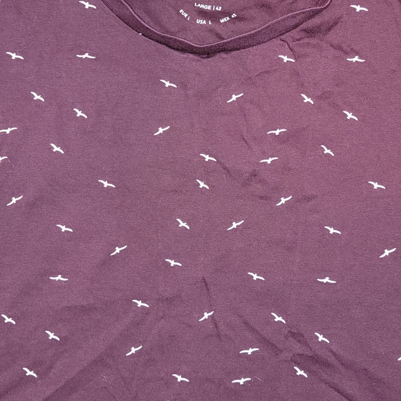 Denim & Flower bird print t-shirt - Picture 3 of 4